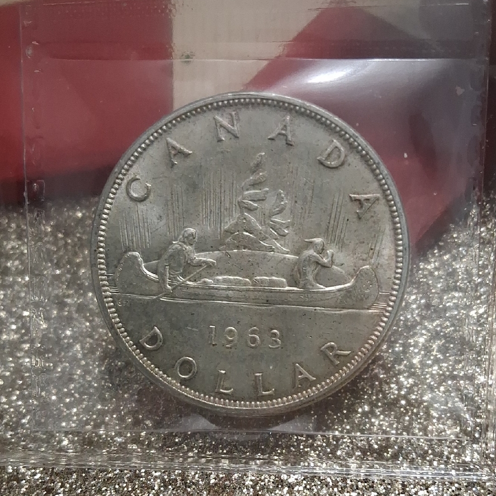 1963 Canada Silver Dollar Coin